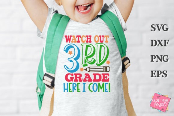 3rd Grade Tshirt SVG, Back to School Svg