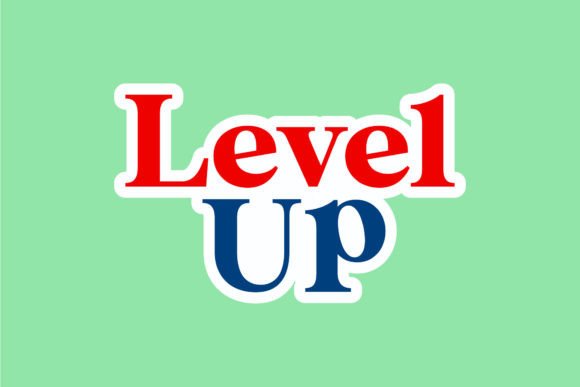 Back to School Sticker Level Up Graphics and Crafts