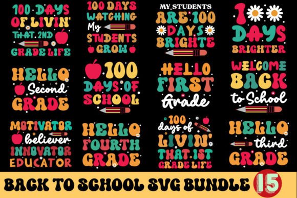 Back to School Svg Bundle for Crafts and Graphics