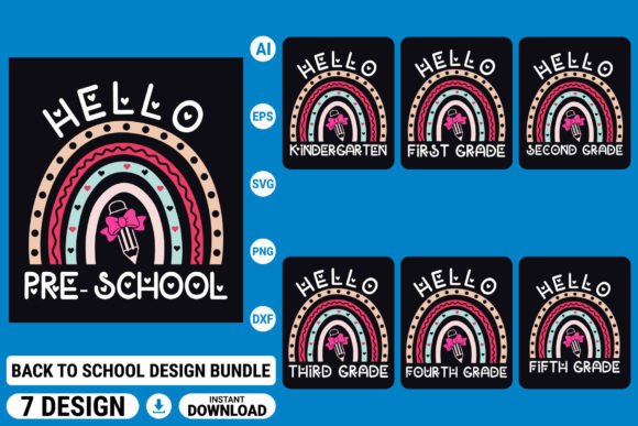 Back to School SVG Bundle for Graphics & T-Shirt Designs