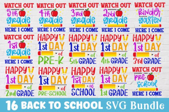 Back to School SVG Bundle for Kids