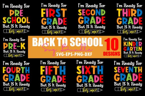 Back to School SVG Bundle, Preschool Graphics and Crafts