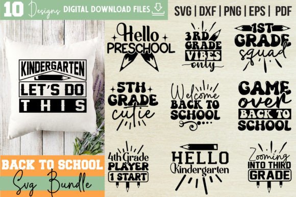 Back to School Svg Bundle Vol-18: Graphics & Crafts for Real Projects