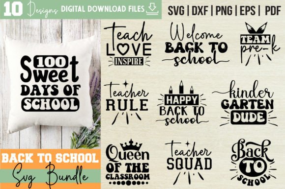 Back to School Svg Bundle Vol-19: Graphics & Crafts for Branding
