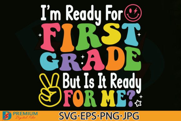 First Grade SVG, Retro1st Back to School Graphics