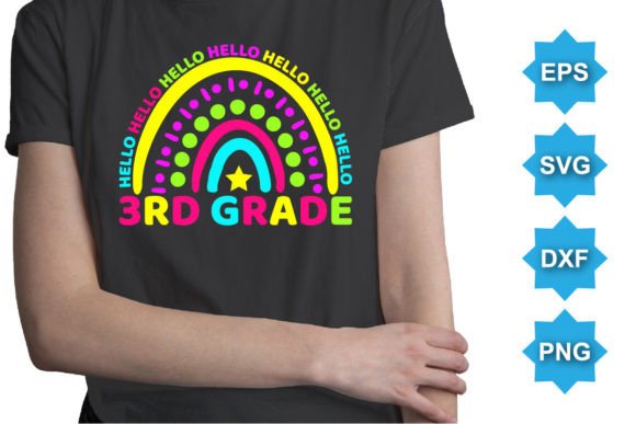 Hello 3RD Grade Happy Back to School Day Graphics