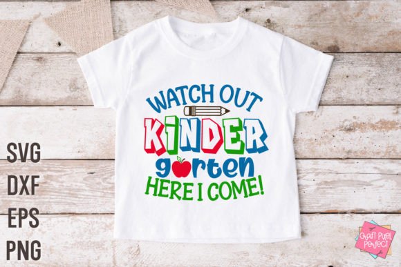 Kindergarten Shirt Svg, Back to School Graphics