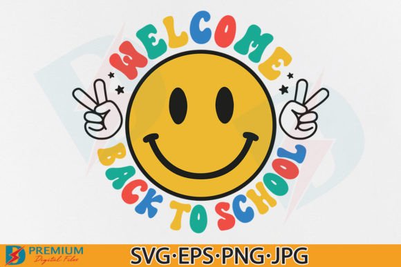 Welcome Back to School Svg, Kid 1st Day Graphics